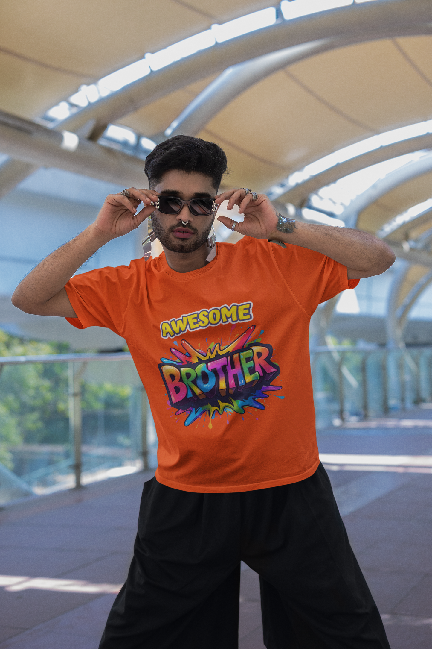 “Awesome Brother” Comic Blast Graphic T-Shirt – Rakhi Drop Limited Edition