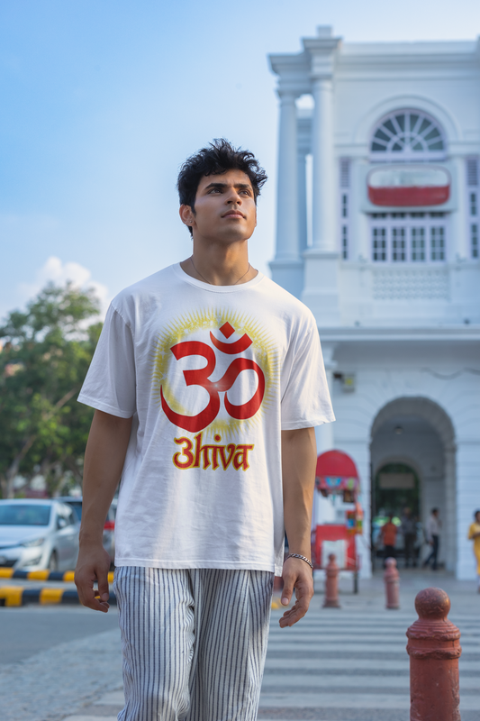 Om Shiva Graphic T-Shirt for Men & Women | Spiritual Streetwear | Gen Z Printed Tee