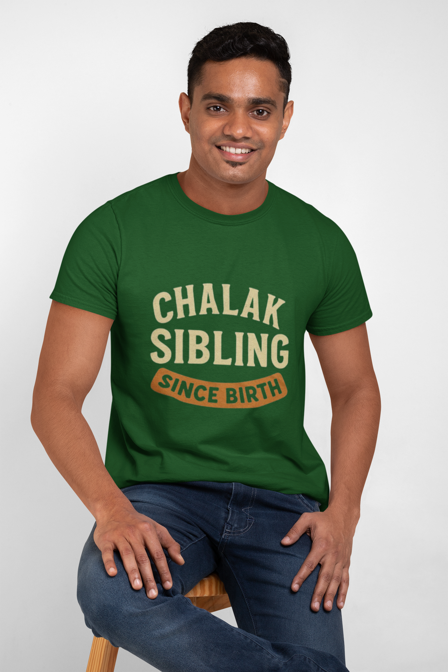 Chalak Sibling Since Birth” Graphic T-Shirt – Rakhi Drop Limited Edition