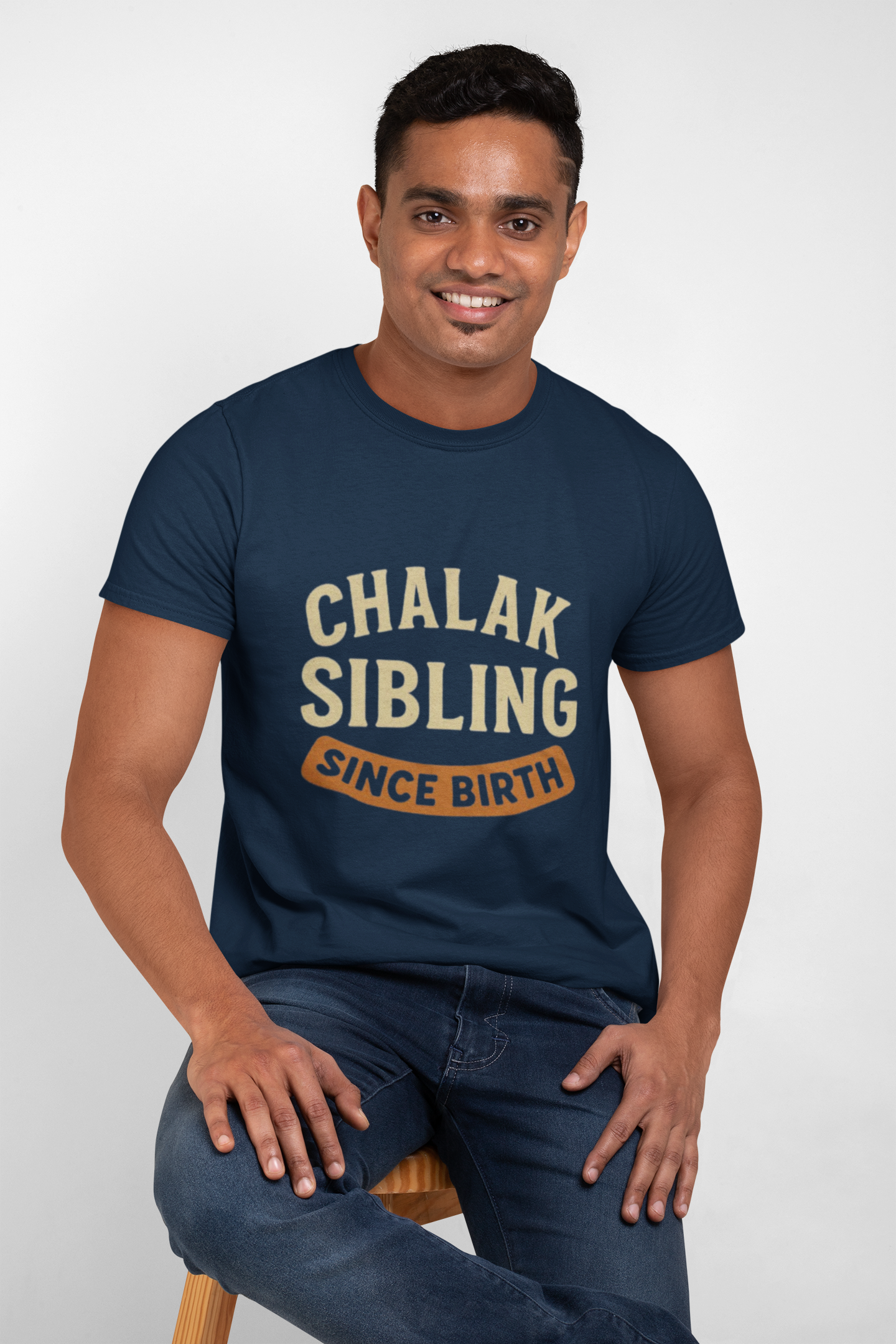 Chalak Sibling Since Birth” Graphic T-Shirt – Rakhi Drop Limited Edition