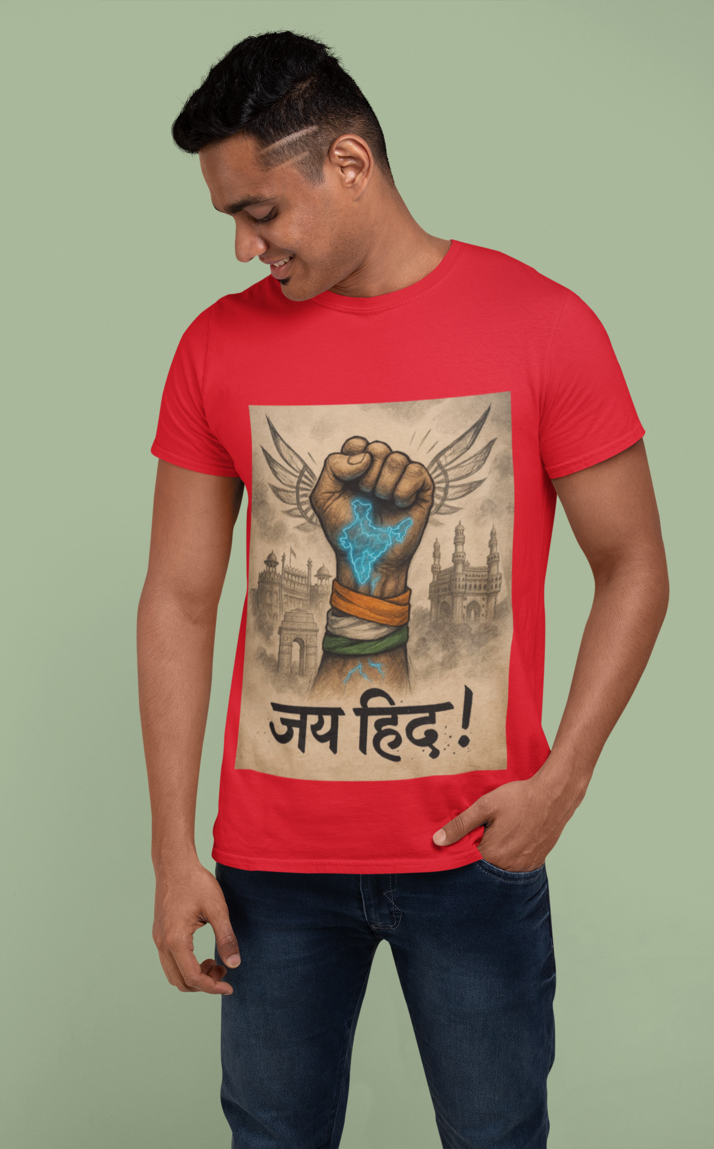 Jai Hind Power Fist T-Shirt – Limited Edition Streetwear Independence Day Drop