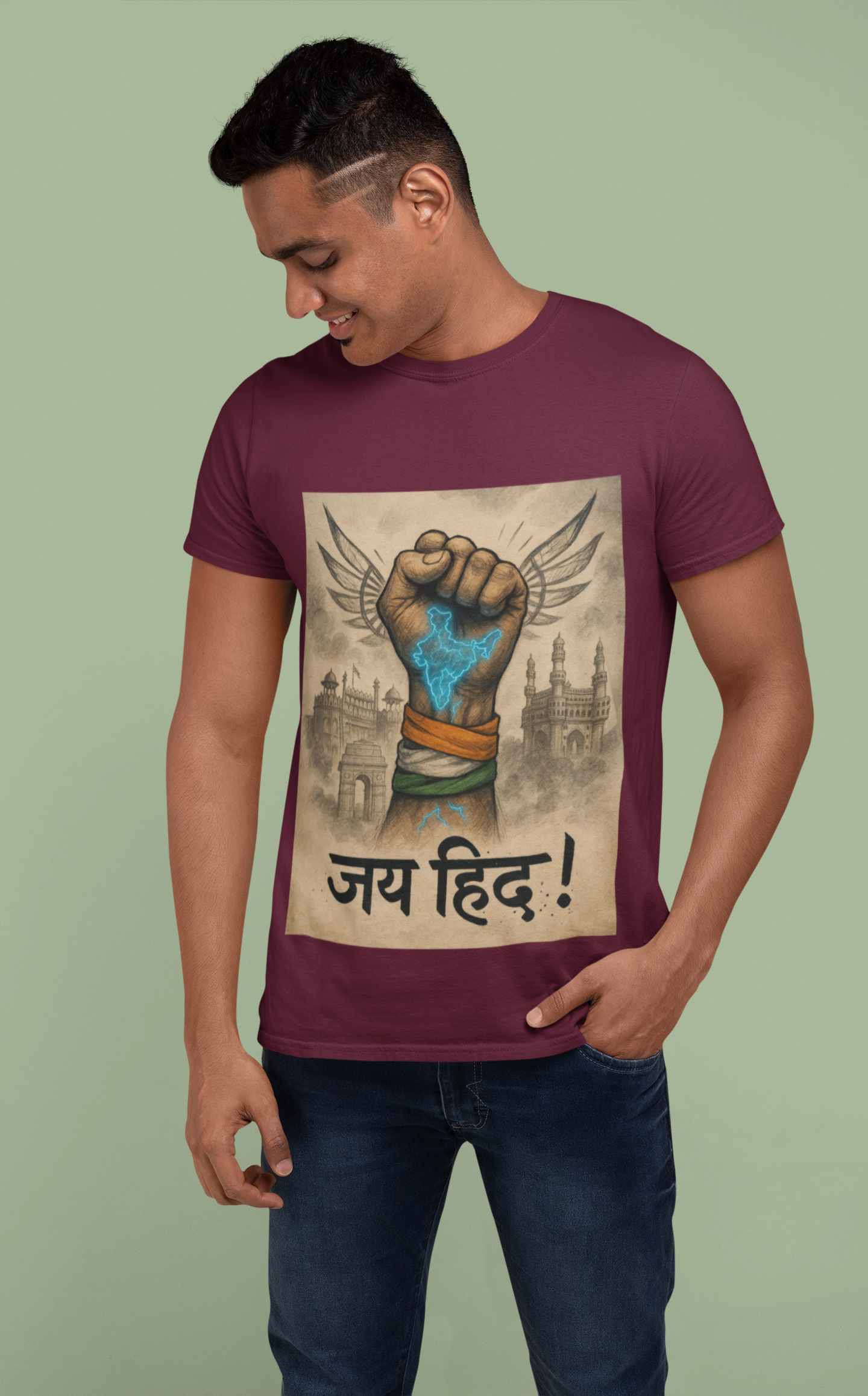 Jai Hind Power Fist T-Shirt – Limited Edition Streetwear Independence Day Drop