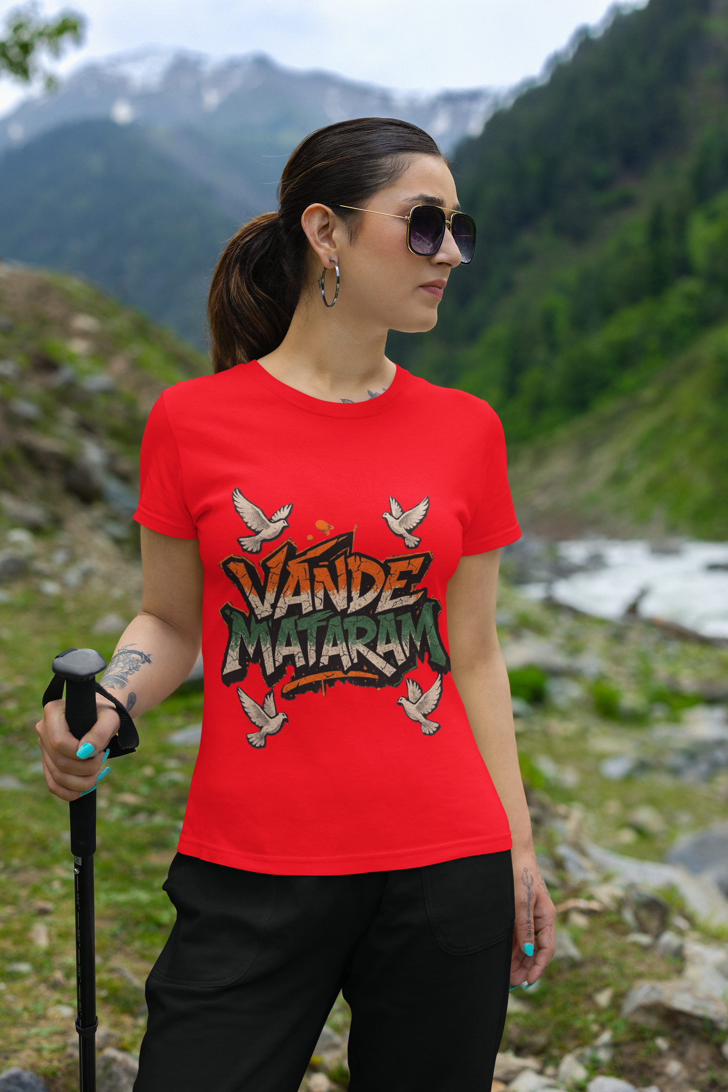 Vande Mataram Graphic T-Shirt for Independence Day | Limited Edition Indian Patriotic Tee