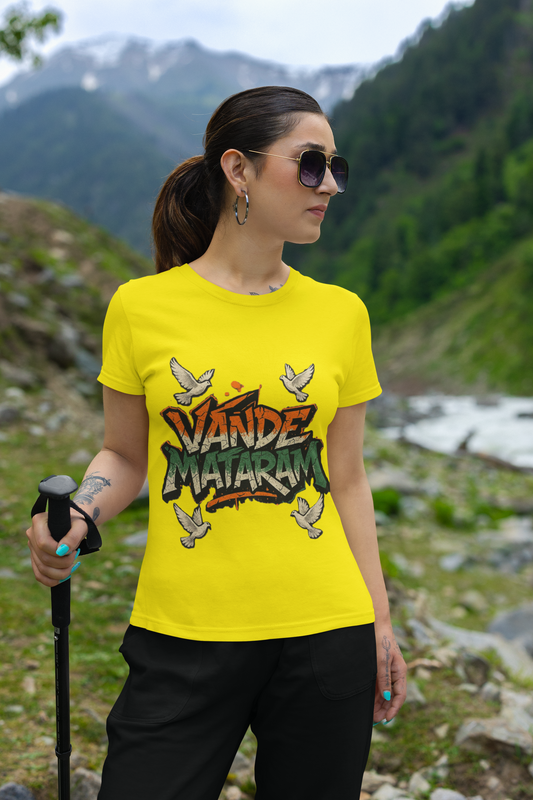 Vande Mataram Graphic T-Shirt for Independence Day | Limited Edition Indian Patriotic Tee