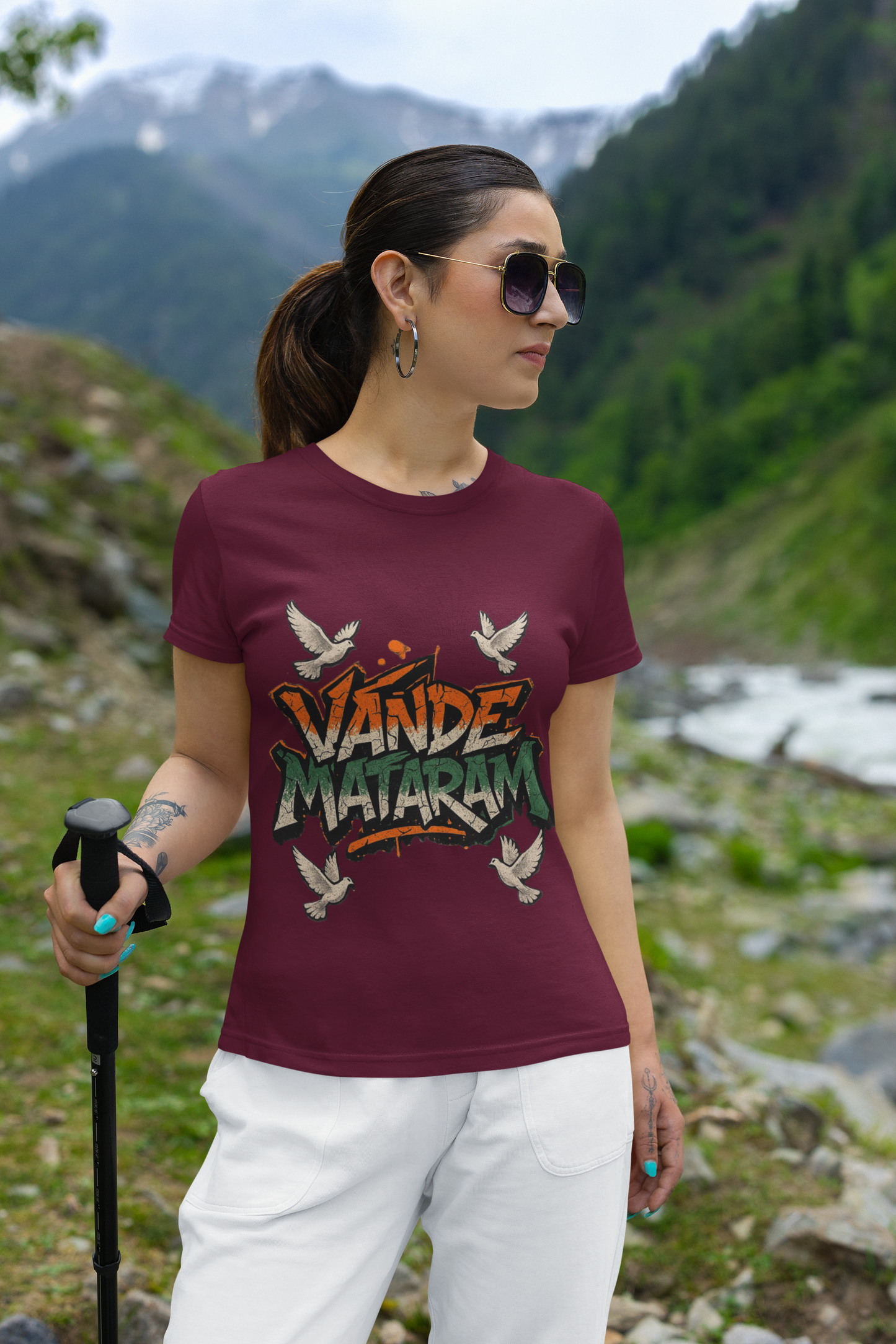 Vande Mataram Graphic T-Shirt for Independence Day | Limited Edition Indian Patriotic Tee