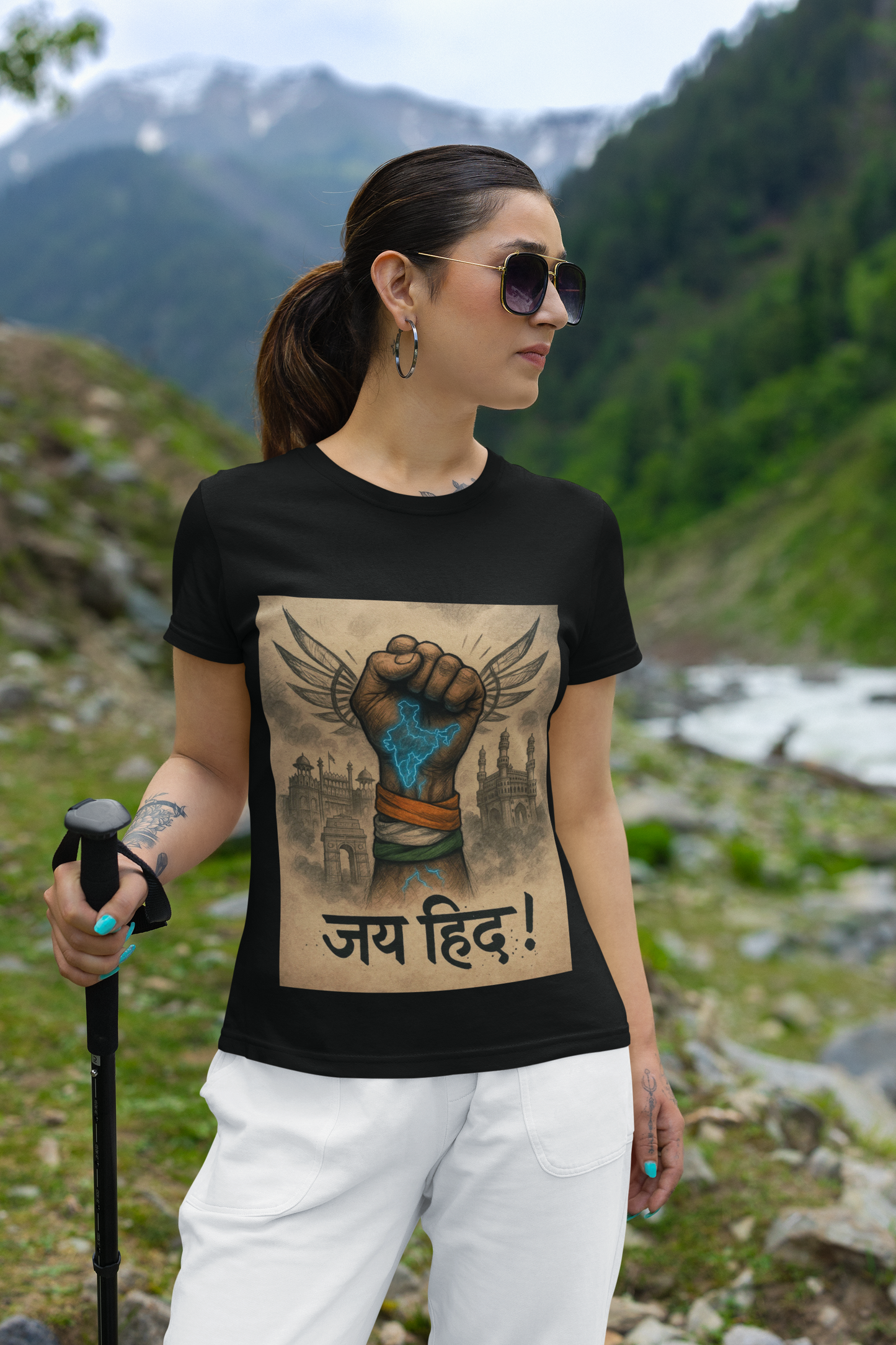 Jai Hind Power Fist T-Shirt – Limited Edition Streetwear Independence Day Drop