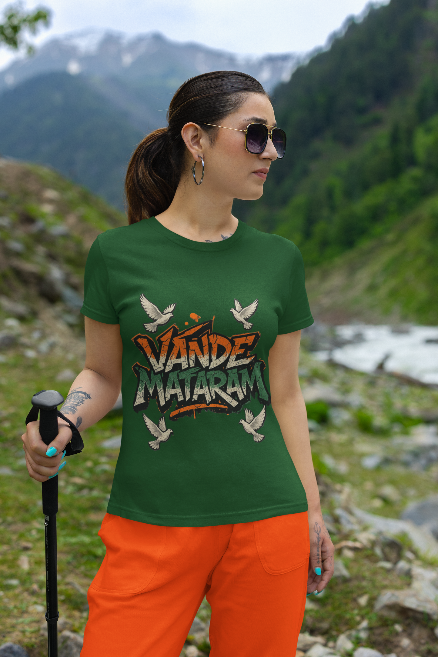 Vande Mataram Graphic T-Shirt for Independence Day | Limited Edition Indian Patriotic Tee