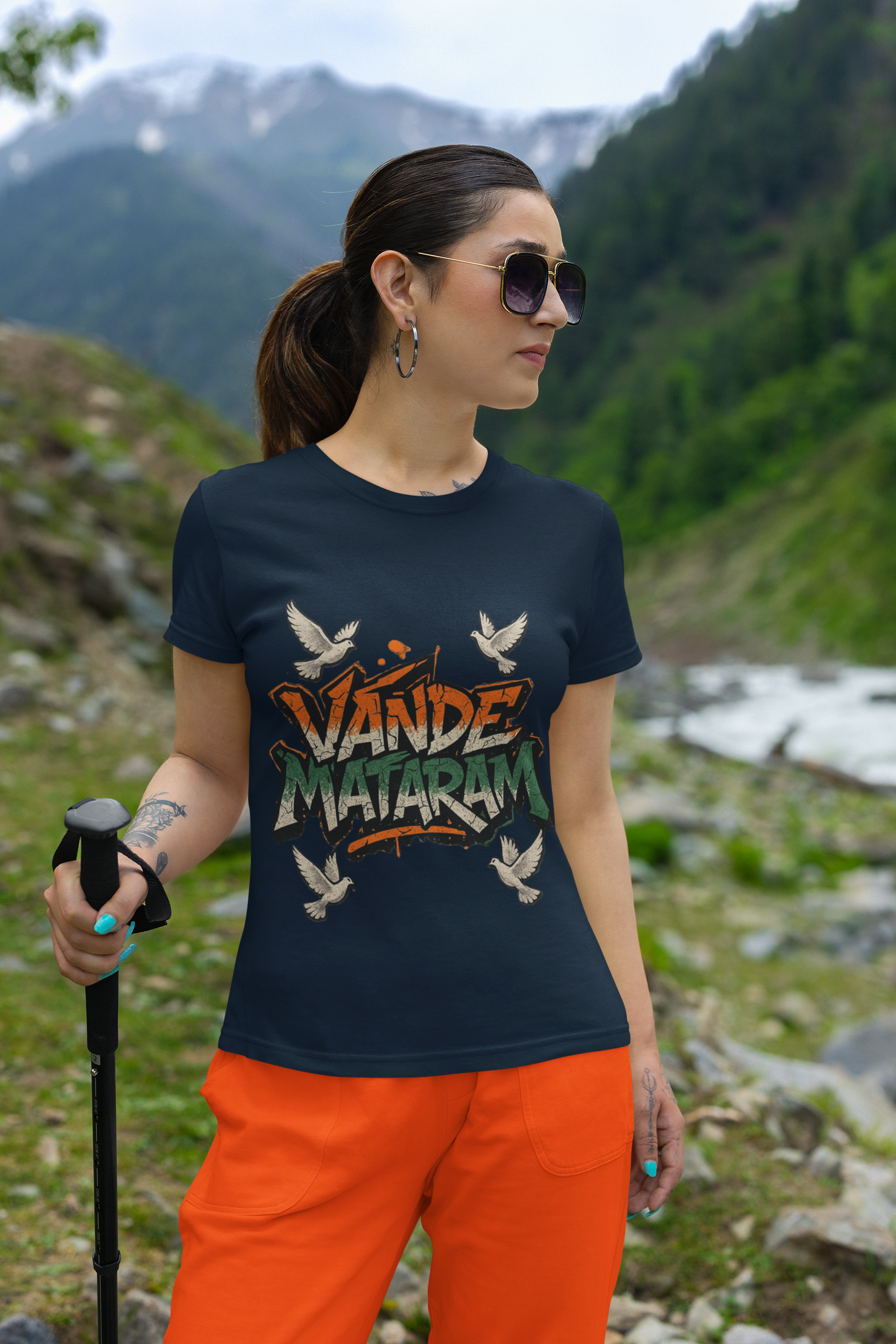 Vande Mataram Graphic T-Shirt for Independence Day | Limited Edition Indian Patriotic Tee