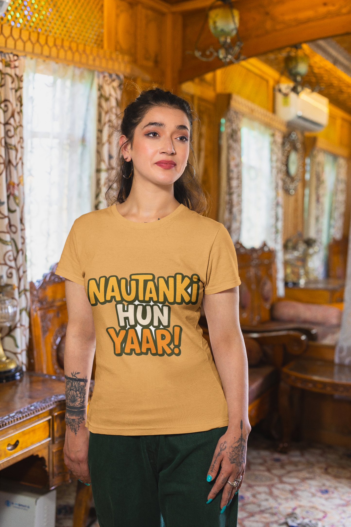 Nautanki Hun Yaar!" Unisex T-Shirt – Quirky Gen Z Desi Vibes