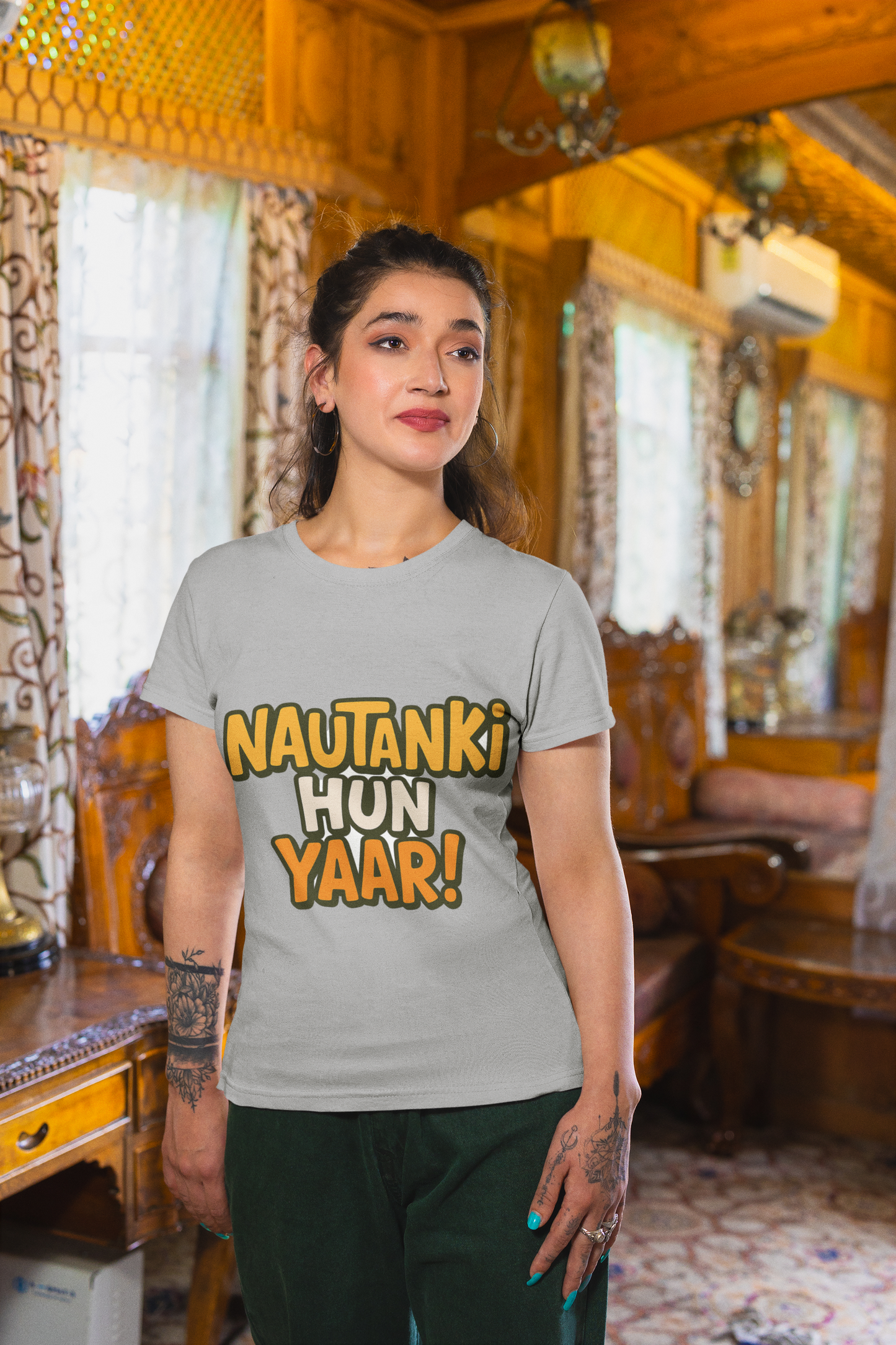 Nautanki Hun Yaar!" Unisex T-Shirt – Quirky Gen Z Desi Vibes