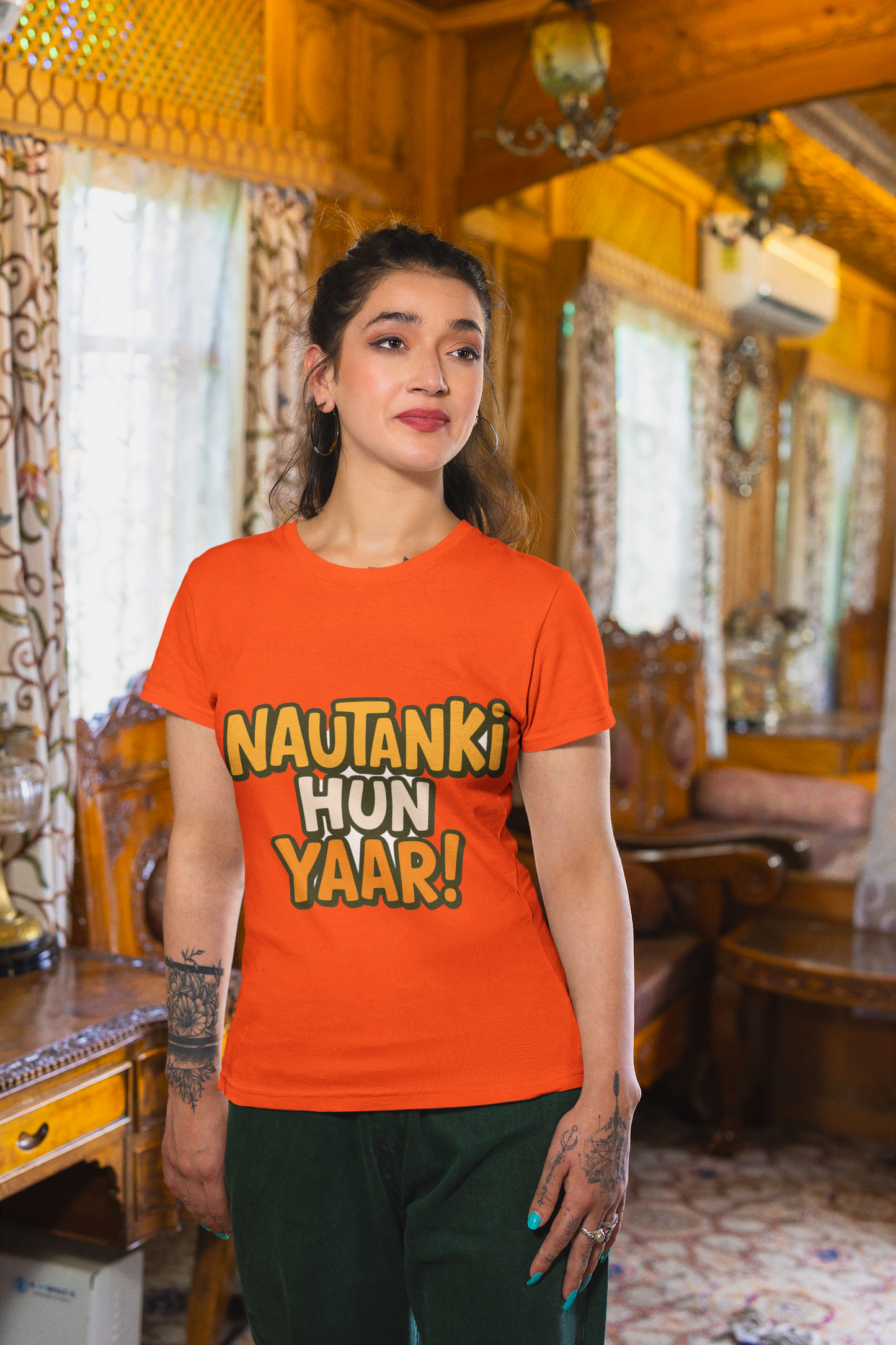 Nautanki Hun Yaar!" Unisex T-Shirt – Quirky Gen Z Desi Vibes