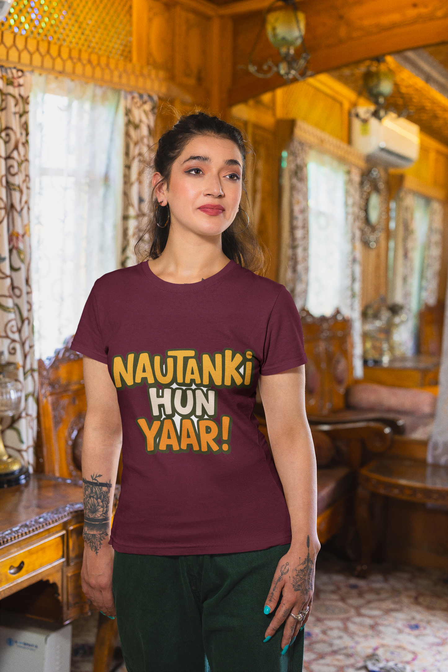 Nautanki Hun Yaar!" Unisex T-Shirt – Quirky Gen Z Desi Vibes
