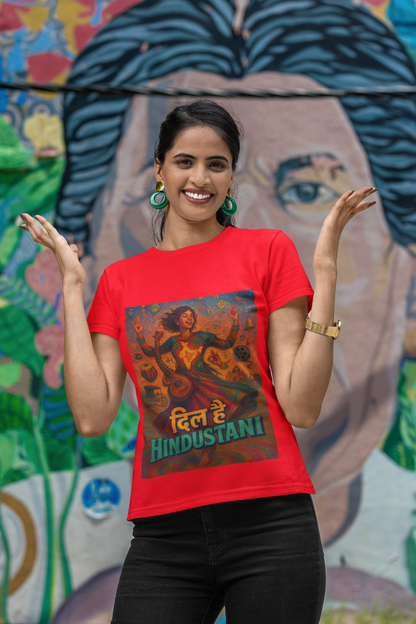 Dil Hai Hindustani – Limited Edition Indian Culture Art T-Shirt | Vibrant Desi Streetwear
