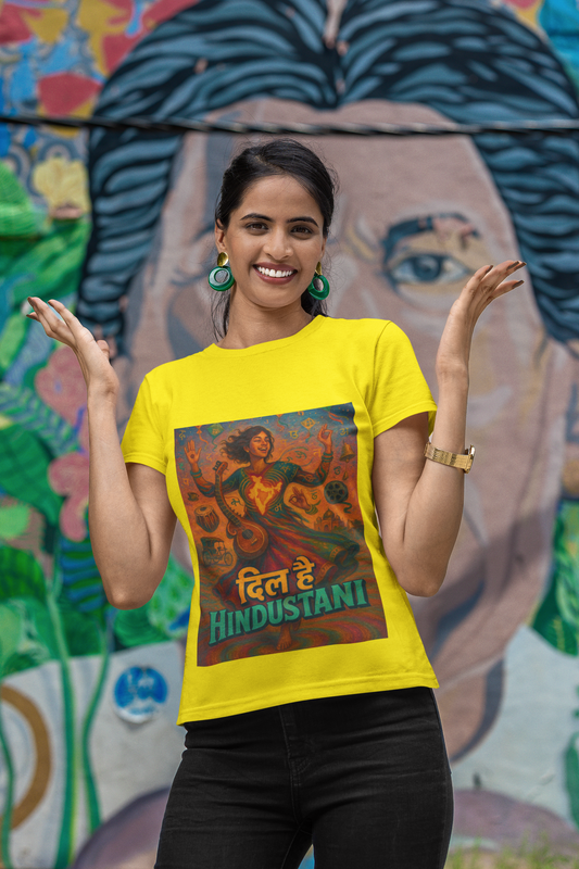 Dil Hai Hindustani – Limited Edition Indian Culture Art T-Shirt | Vibrant Desi Streetwear