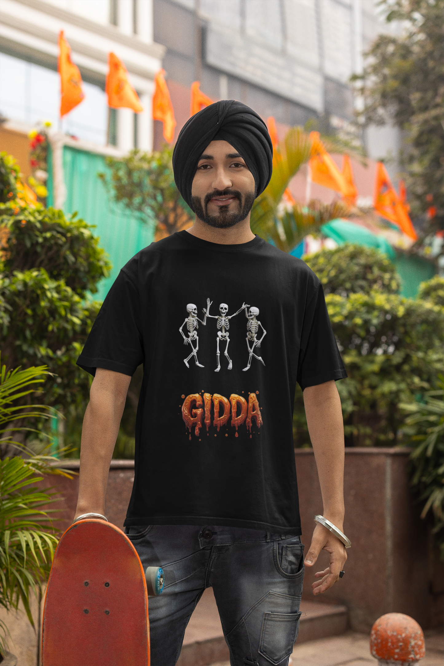 Gidda Halloween T-Shirt – Fun Dance & Spooky Vibes for the Festive Season