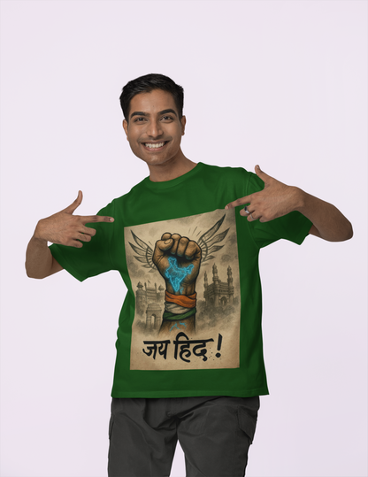 Jai Hind Power Fist T-Shirt – Limited Edition Streetwear Independence Day Drop