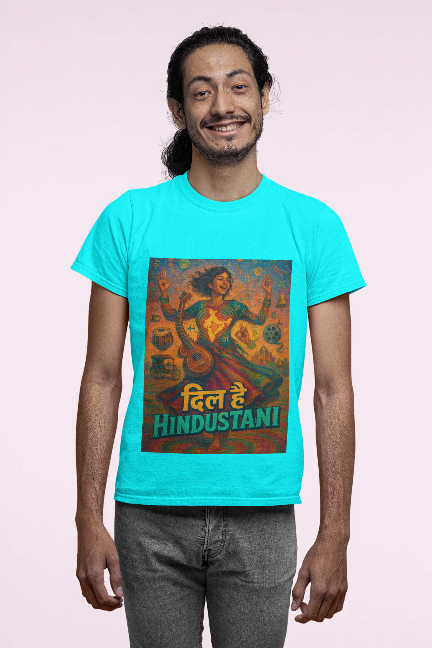 Dil Hai Hindustani – Limited Edition Indian Culture Art T-Shirt | Vibrant Desi Streetwear