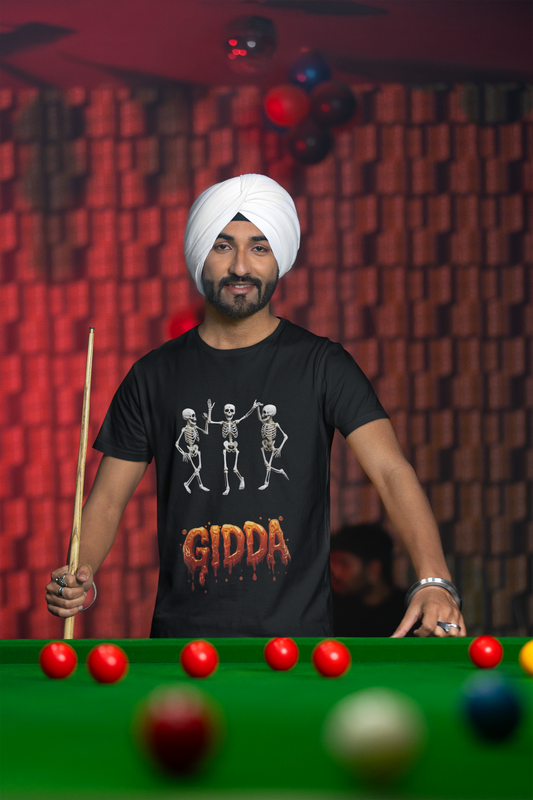 Gidda Halloween T-Shirt – Fun Dance & Spooky Vibes for the Festive Season
