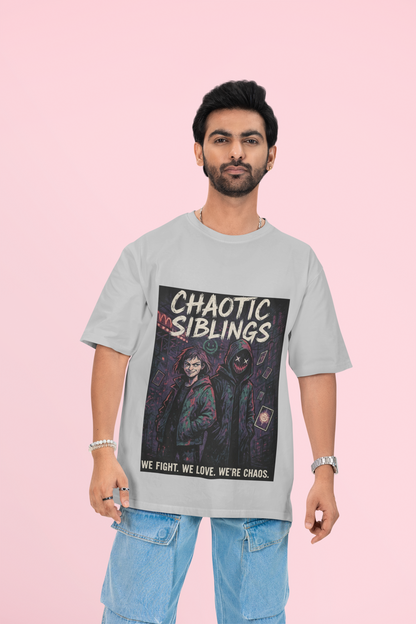 “Chaotic Siblings” Graphic Tee — a dark, electric drop from Chalaki’s Rakhi Limited Edition