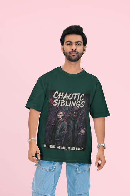 “Chaotic Siblings” Graphic Tee — a dark, electric drop from Chalaki’s Rakhi Limited Edition