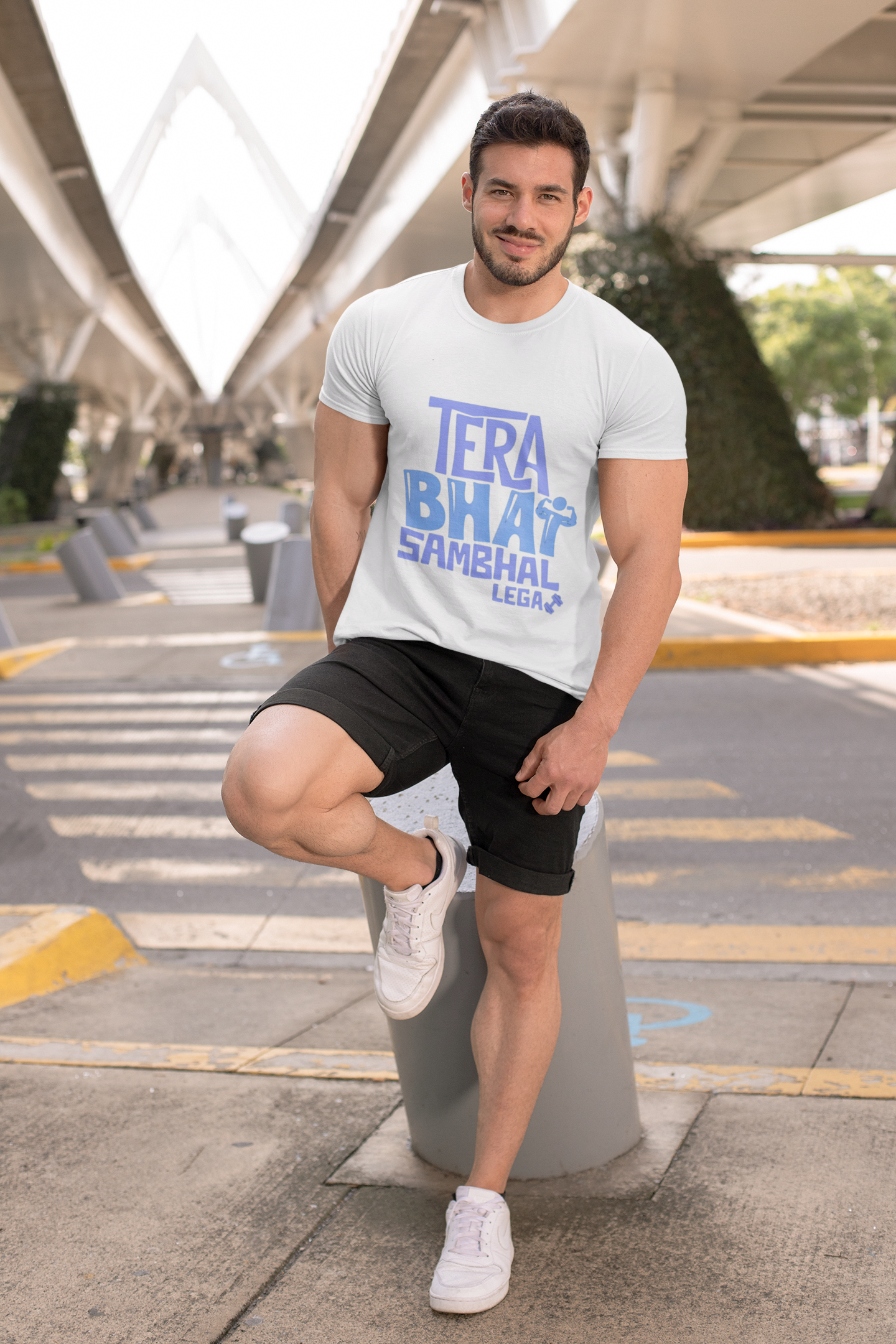 Bhai Mode Activated: “Tera Bhai Sambhal Lega” Graphic T-Shirt – Rakhi Drop Limited Edition