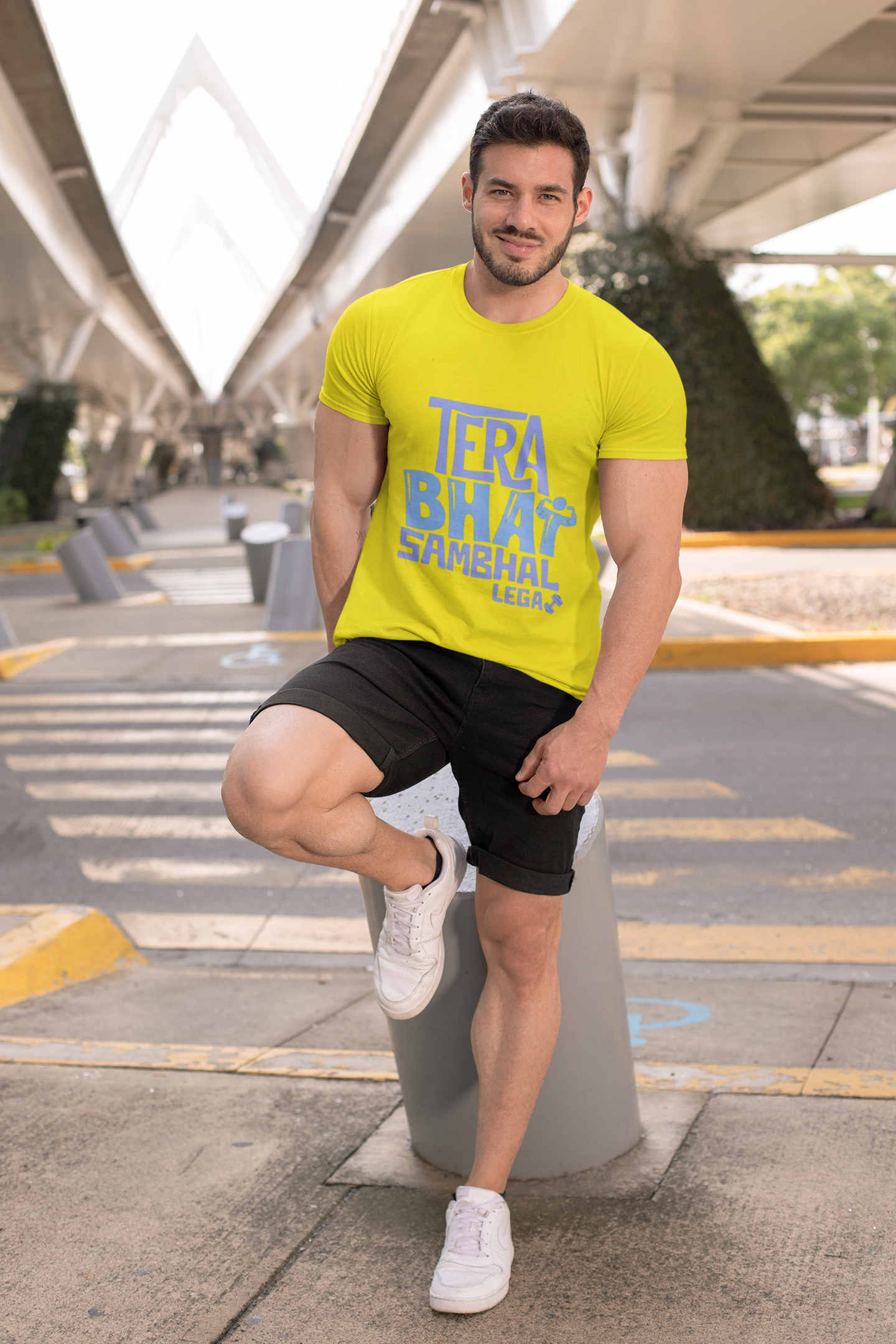 Bhai Mode Activated: “Tera Bhai Sambhal Lega” Graphic T-Shirt – Rakhi Drop Limited Edition