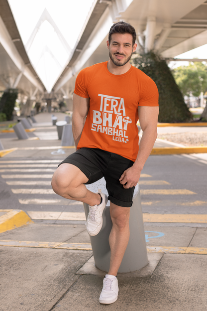 Bhai Mode Activated: “Tera Bhai Sambhal Lega” Graphic T-Shirt – Rakhi Drop Limited Edition