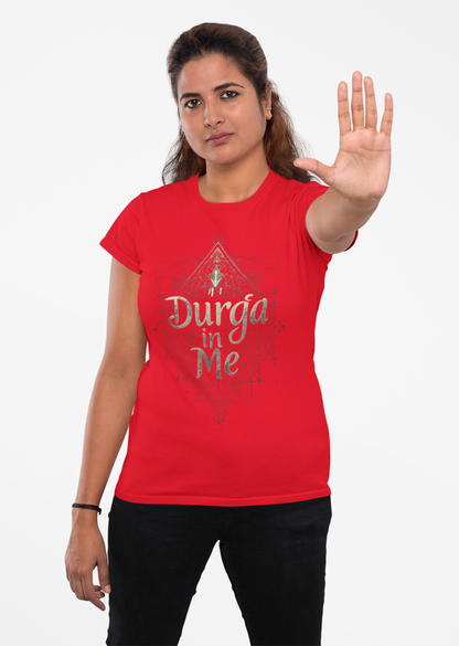 Empower Your Inner Shakti – Durga in Me Women’s Graphic Tee by Chalaki