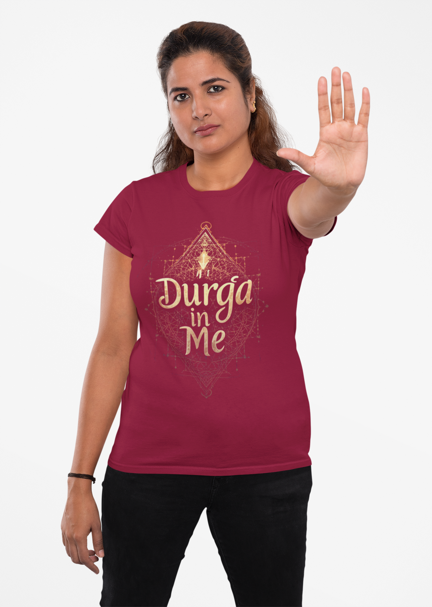 Empower Your Inner Shakti – Durga in Me Women’s Graphic Tee by Chalaki