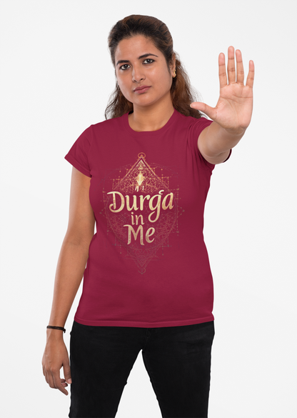 Empower Your Inner Shakti – Durga in Me Women’s Graphic Tee by Chalaki