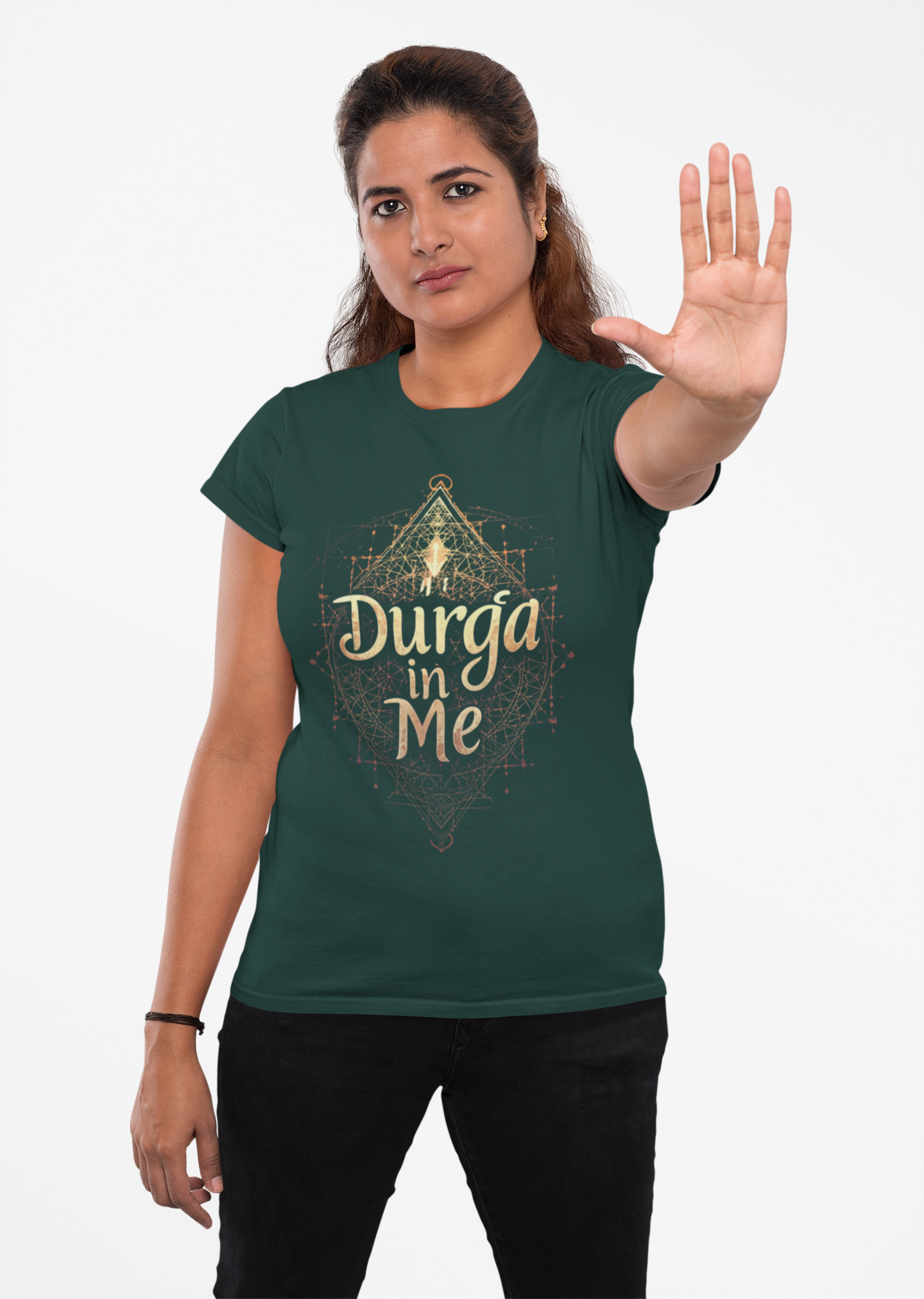 Empower Your Inner Shakti – Durga in Me Women’s Graphic Tee by Chalaki