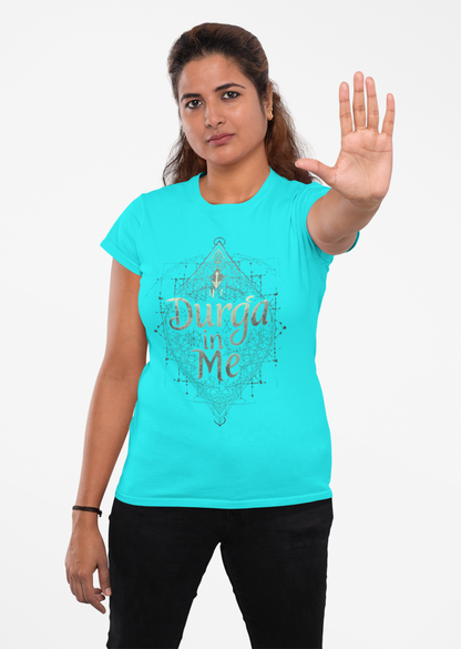 Empower Your Inner Shakti – Durga in Me Women’s Graphic Tee by Chalaki