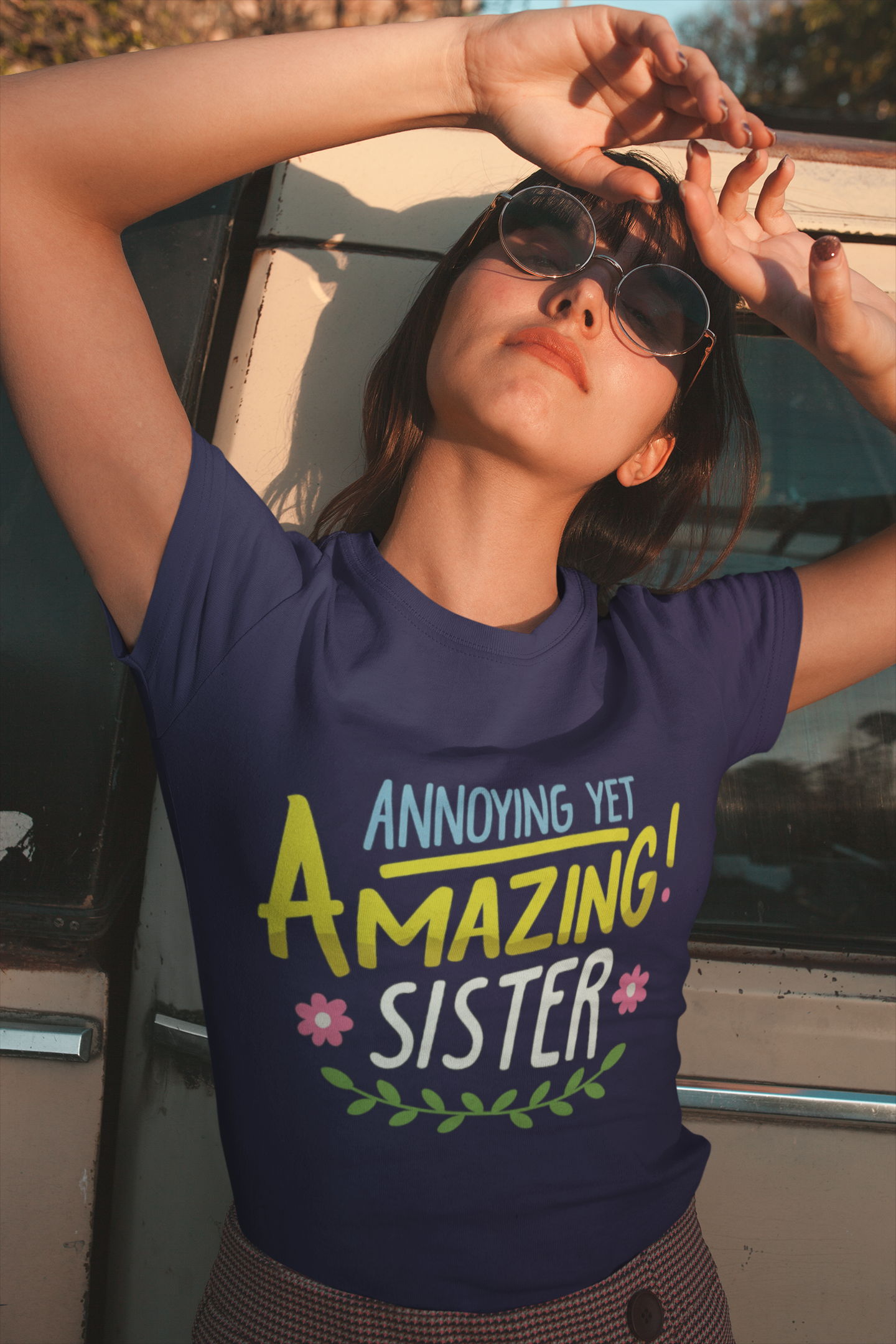 Unleash Sibling Chaos with the “Annoying Yet Amazing Sister” Graphic T-Shirt