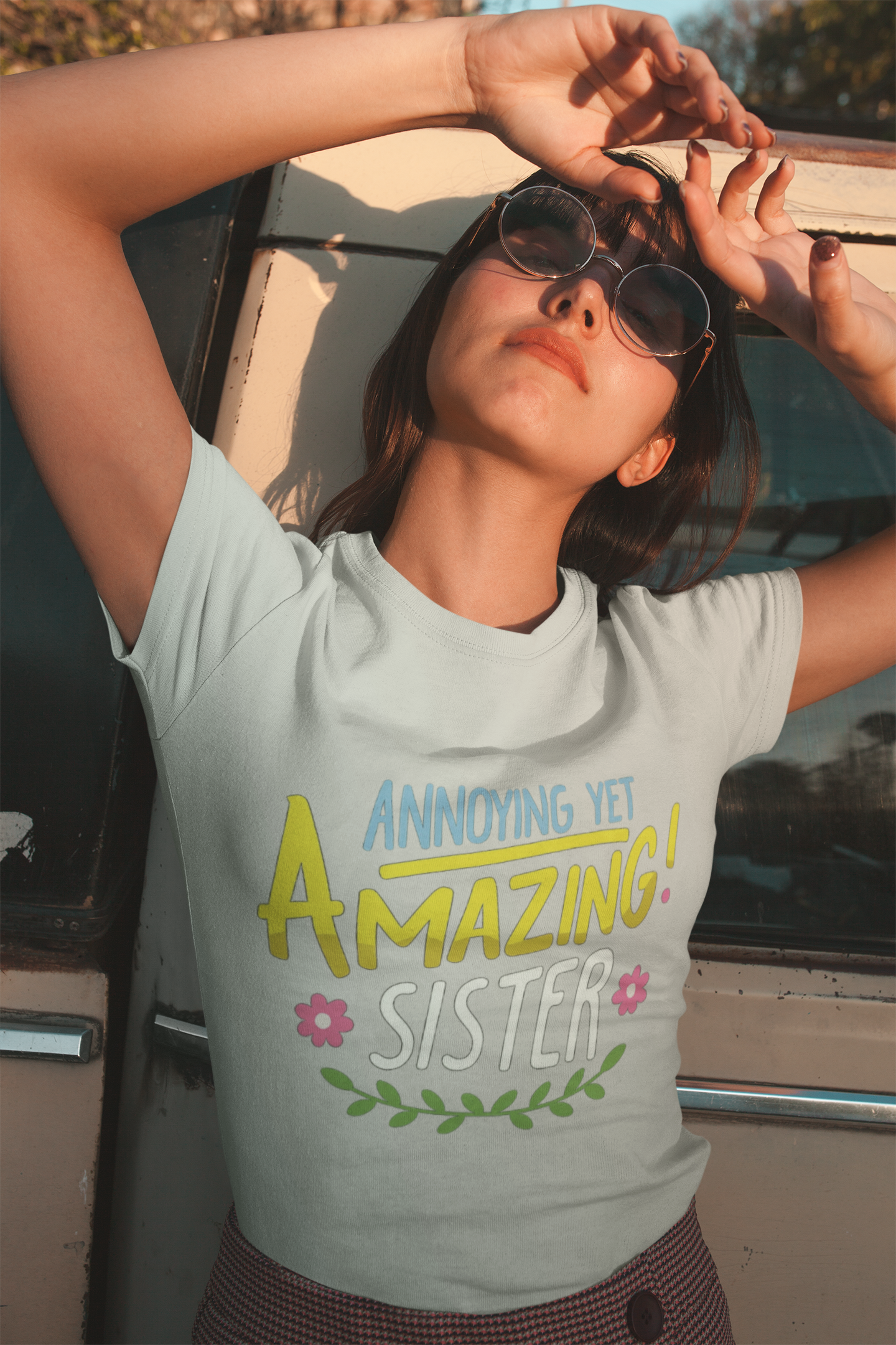 Unleash Sibling Chaos with the “Annoying Yet Amazing Sister” Graphic T-Shirt