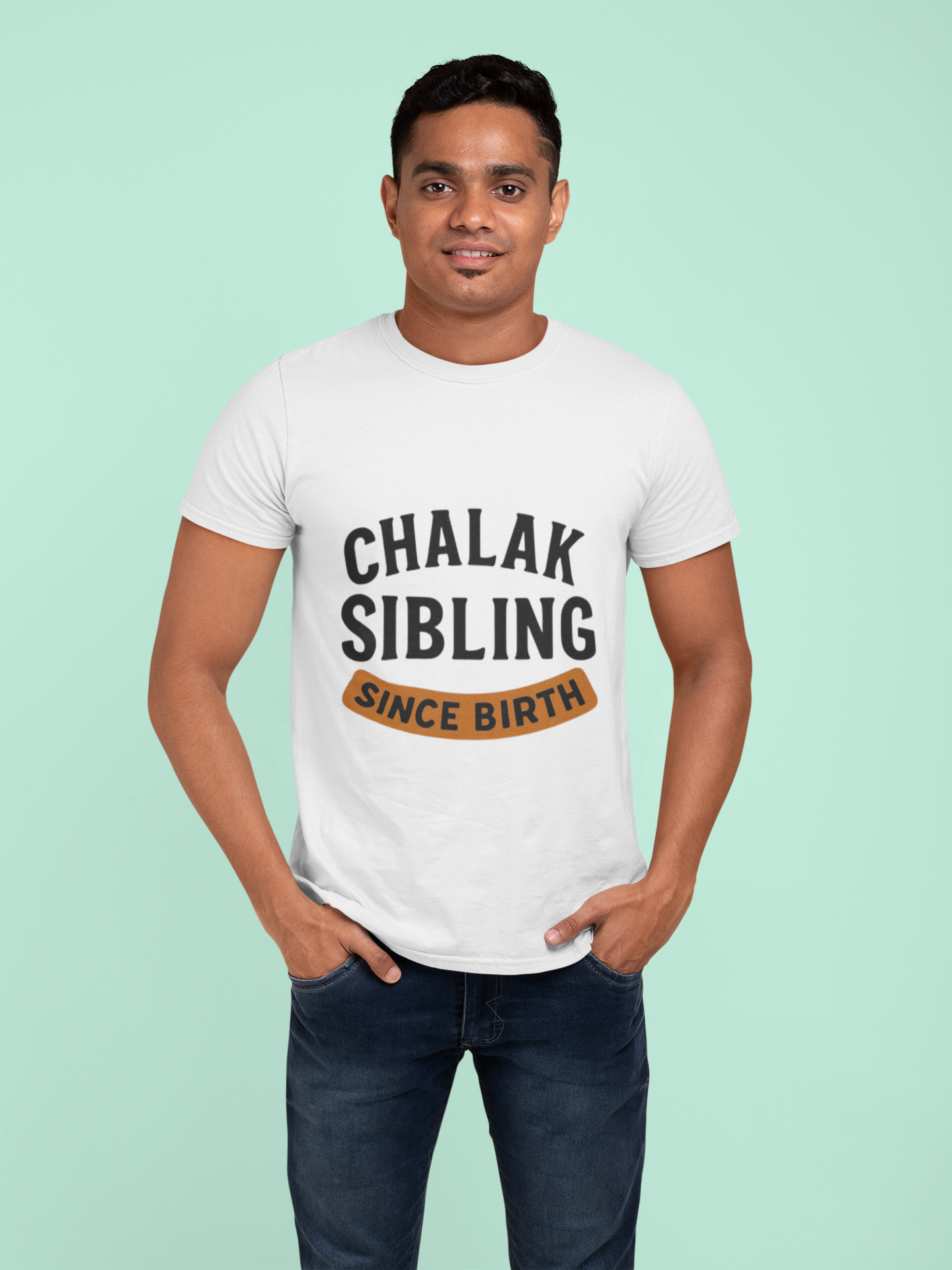 Chalak Sibling Since Birth” Graphic T-Shirt – Rakhi Drop Limited Edition