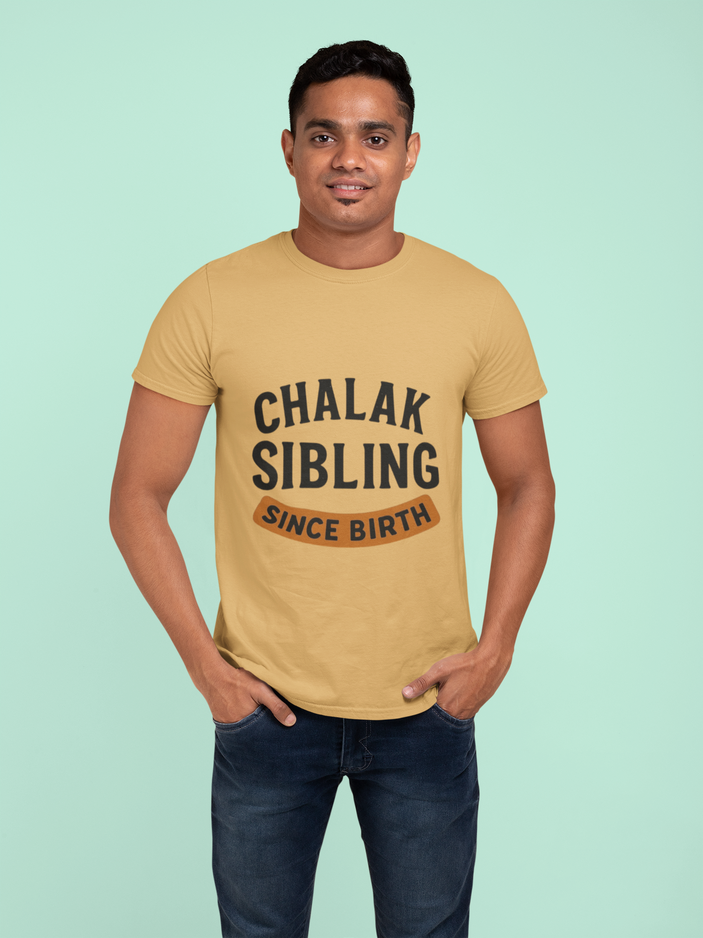 Chalak Sibling Since Birth” Graphic T-Shirt – Rakhi Drop Limited Edition
