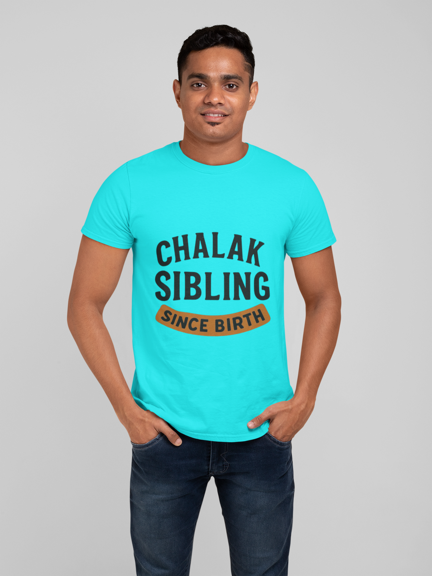 Chalak Sibling Since Birth” Graphic T-Shirt – Rakhi Drop Limited Edition