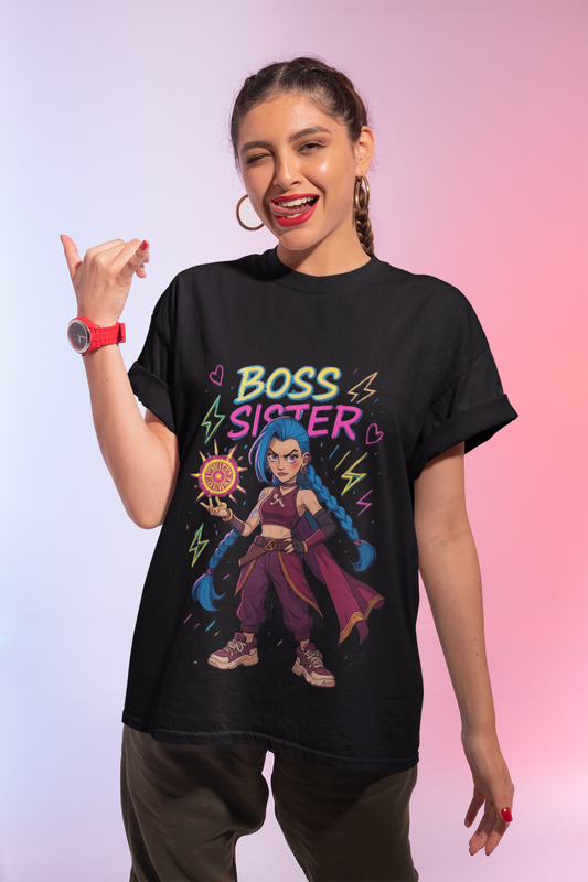 Boss Sister Graphic Tee – Unleash Your Power | Limited Rakhi Edition