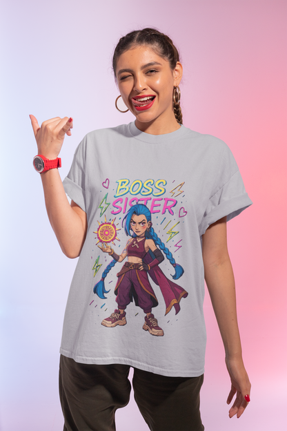 Boss Sister Graphic Tee – Unleash Your Power | Limited Rakhi Edition