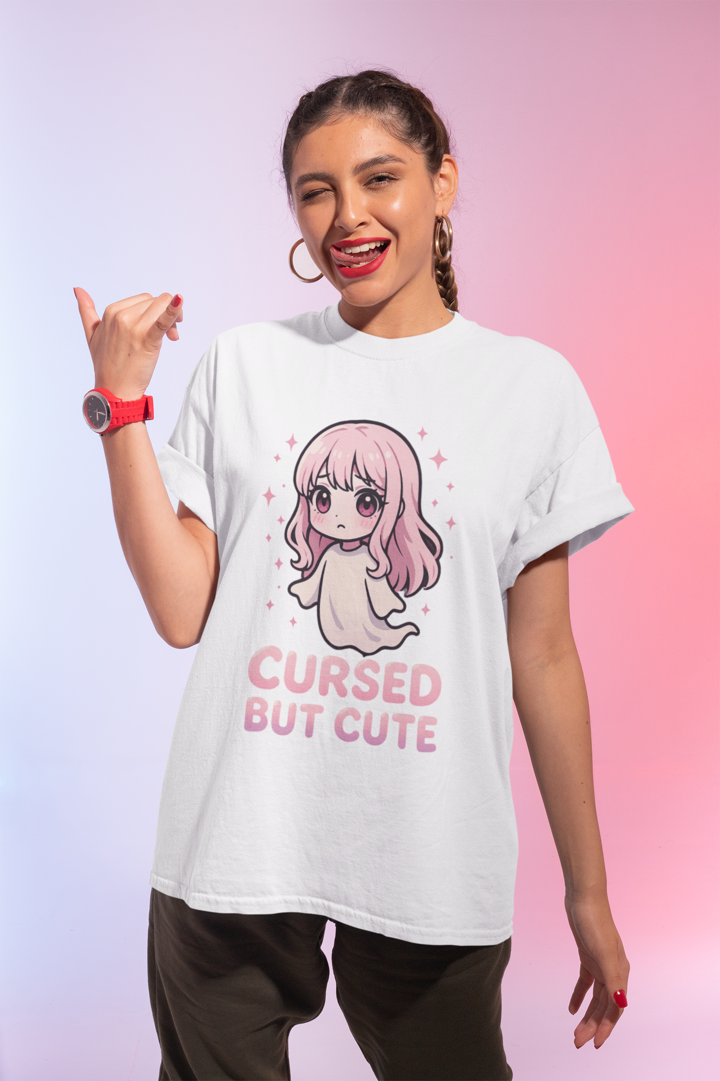 Cursed But Cute T-Shirt – Spooky & Adorable Halloween T shirt