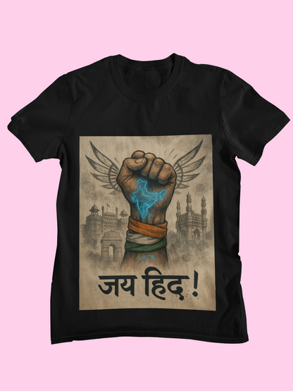 Jai Hind Power Fist T-Shirt – Limited Edition Streetwear Independence Day Drop